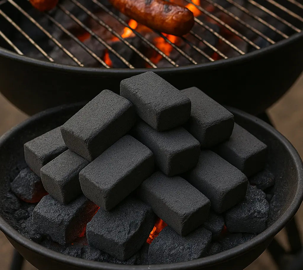 Step by step guide showing how to achieve perfect BBQ results using coconut charcoal briquettes with temperature control tips